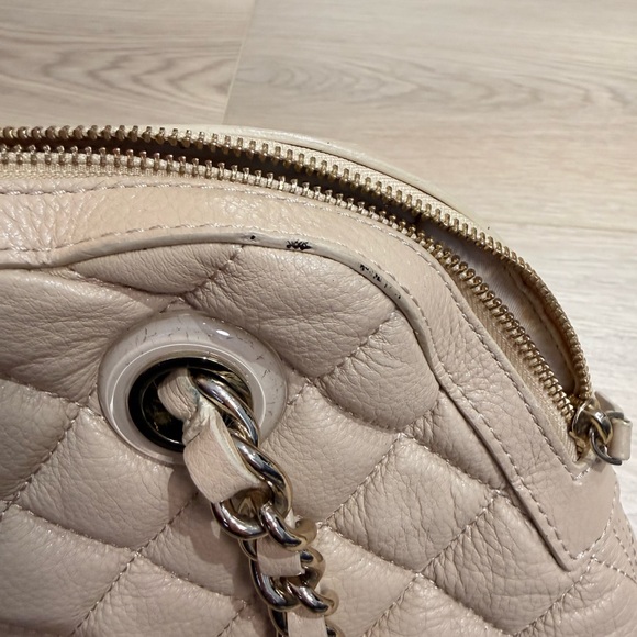 Kate Spade Gold Coast Georgina quilted leather shoulder bag in cashew - Picture 11 of 16